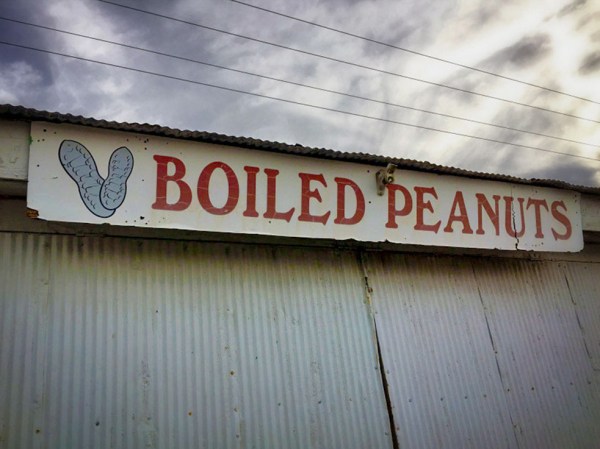 Boiled Peanuts Sign